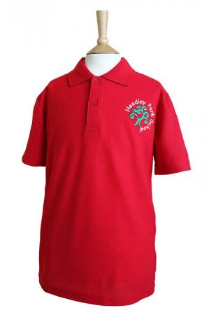 Headley Park Junior Red Polo Shirt